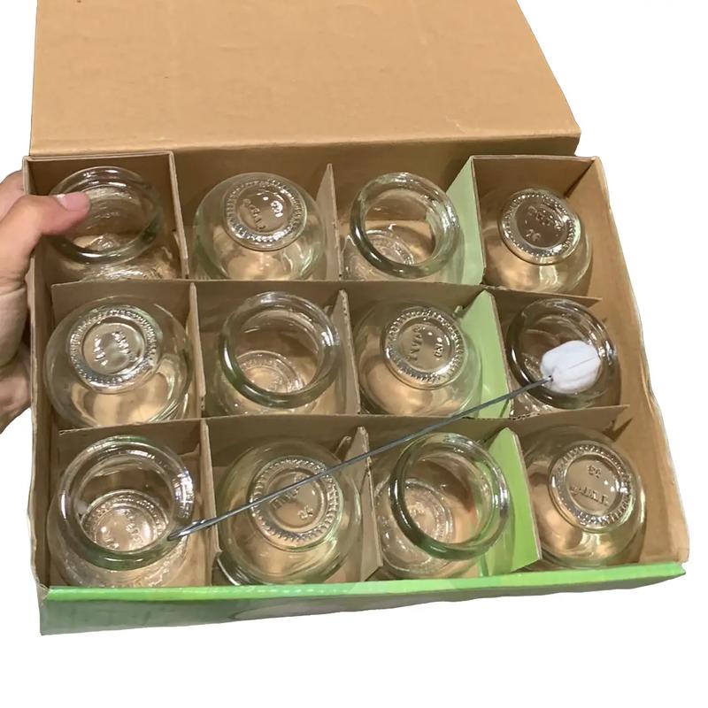 Bộ 12 ống giác hơi thuỷ tinh + cây mồi lửa