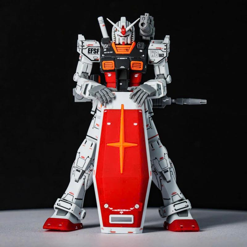 Mô hình HG Gundam RX-78 Custom Color Thunder, 1/144 Gunpla, Đồ chơi nhựa, Xếp hình thông minh Bộ Lắp Ráp Tháo Lắp Toy 3