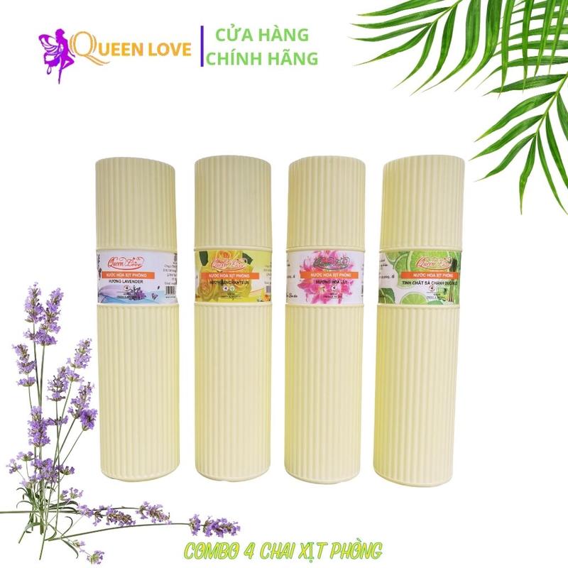  1 chai Xịt phòng queen love 400ml hương tự nhiên Dầu Thơm Phòng 