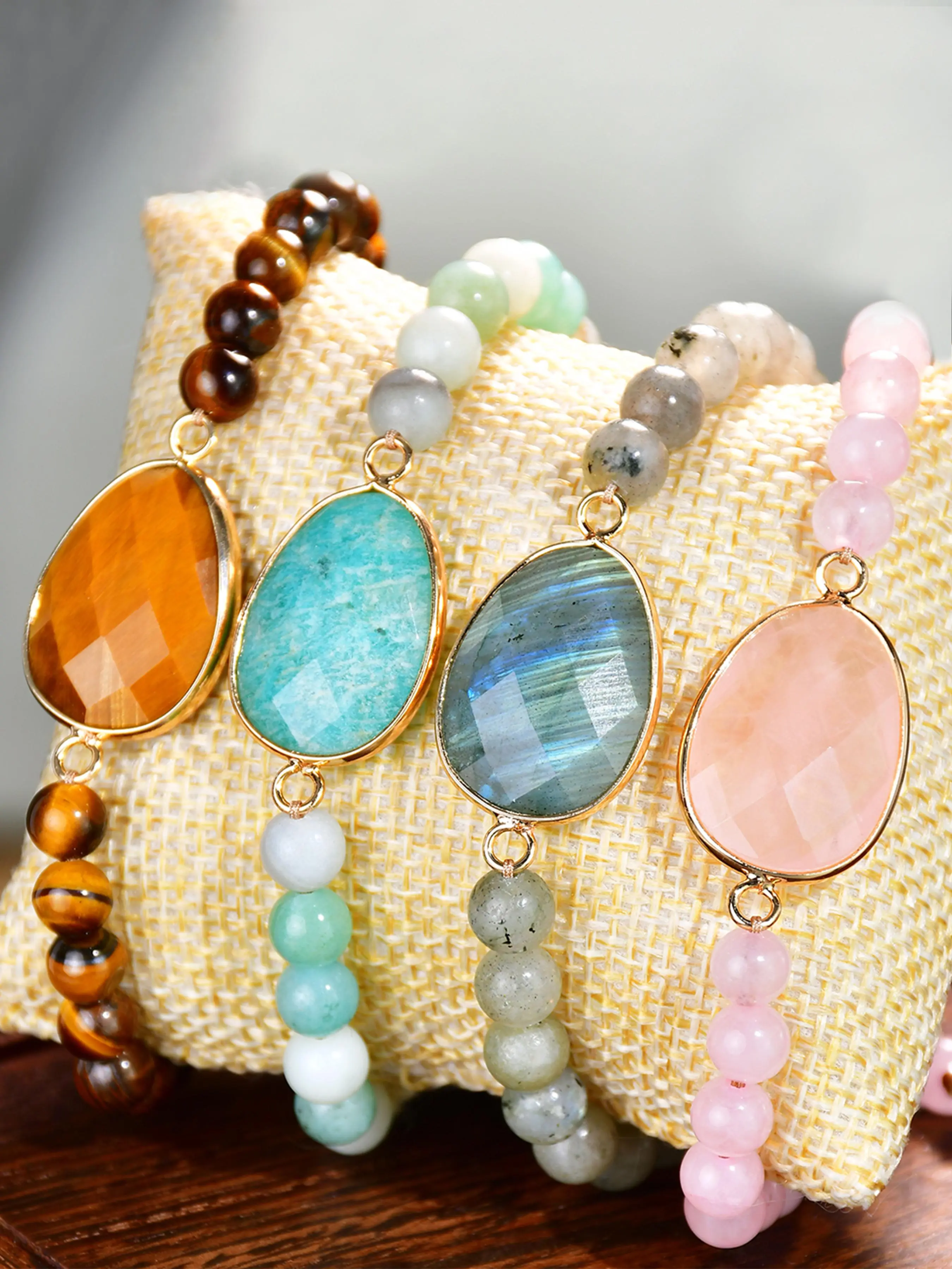Natural Stone Beaded Bracelet, Fashionable Jewelry for Women & Men, Trendy All-match & Exquisite Jewelry for Birthday Gift