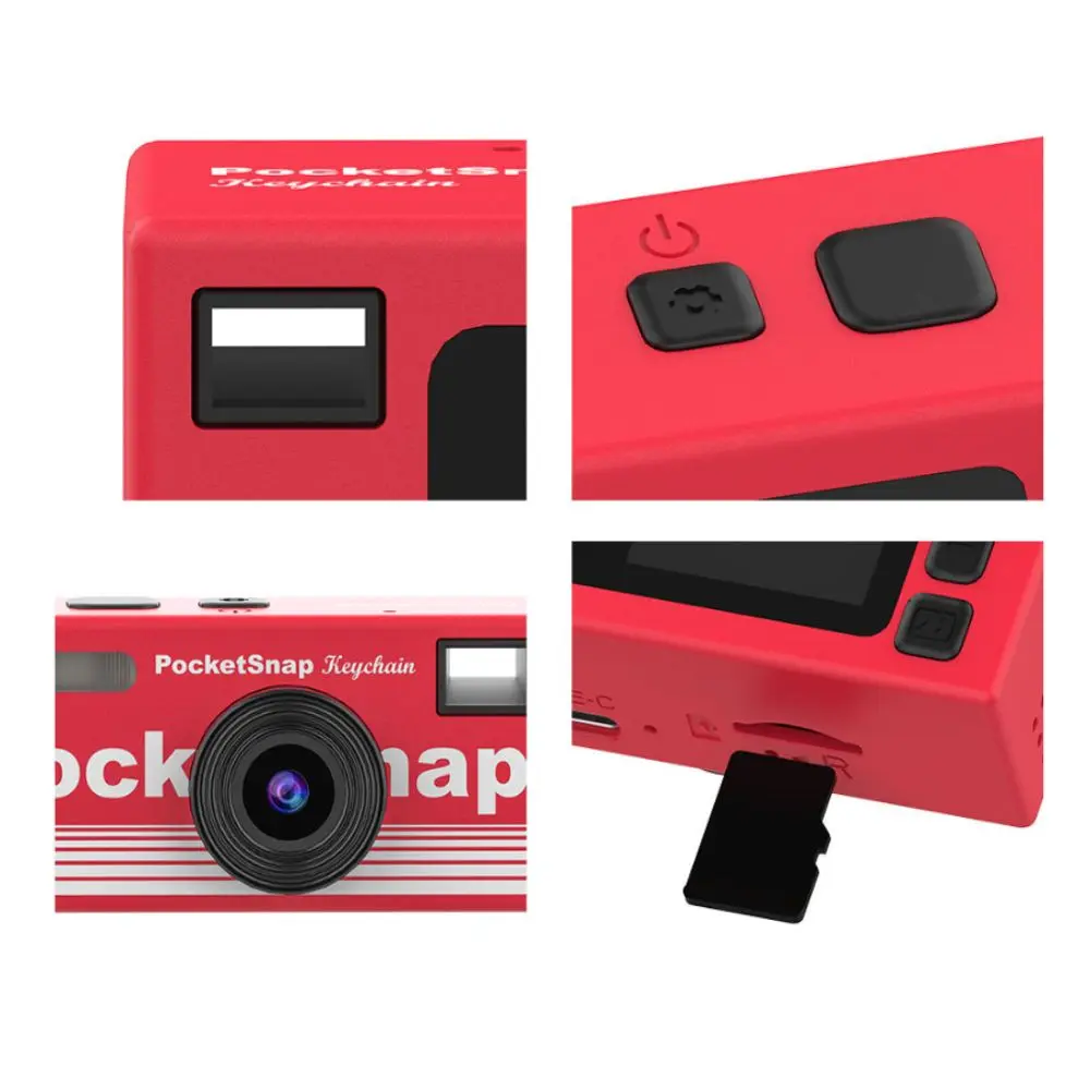 New Retro Mini Keychain Thumb Camera Pocket Snap Keychain with