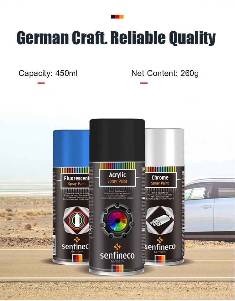 Handheld Automotive Touchup Pen with German Selfspray Paint Black and White Rustproof Chrome Coating