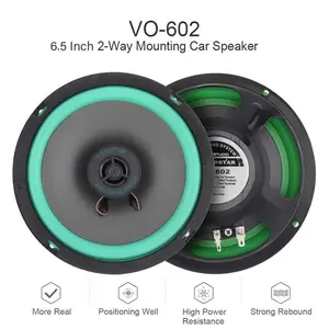 TaffSTUDIO Roadstar Speaker Mobil HiFi 6.5 Inch 160W VO-602 Subwoofer Bass Kencang Driver 6.5 Diameter 167mm Magnet Berdensitas Tinggi Suara Bass Dalam Treble Tajam untuk Car Motorcycle - Plastik