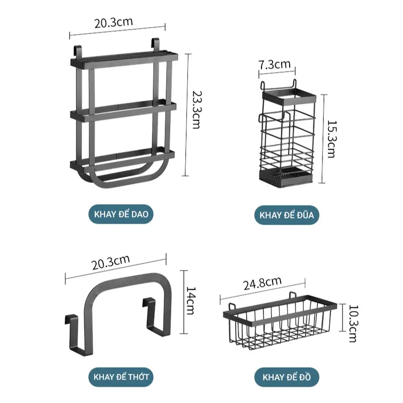 Kệ Để Chén Đĩa Thông Minh chính hãng Vando Trên Bồn Rửa Bát Sơn Đen Cao Cấp Kitchen tudung chenbat 6