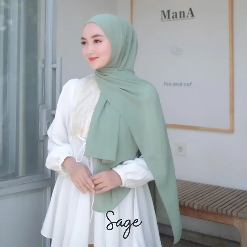 [COD] Pashmina Ceruty Babydoll 40 Warna | Hijab Jilbab Pasmina Muslim Wanita Kerudung 4