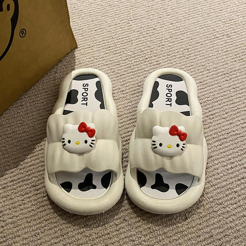 Product Introduction of Dép Hello Kitty, Thiết Kế Hoạt Hình Dễ Thương, Có Thể Đeo Ngoài Trời, Dép Hellokitty, Dành Cho Nữ, Đế Dày, Thoải Mái, Thích Hợp Để Tắm Trong Nhà, Dép Chống Trượt, Năm 2025 1