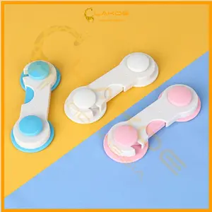 LAKOE Kunci Pengaman Pintu Laci/Baby Safety Lock /Kunci Lemari Pakaian Kulkas  Bayi Blue White