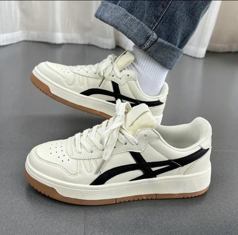 Giày thể thao nam nữ -giày sneaker nam nữ  Kem Đen  Mẫu Mới Thiết Kế Độc Lạ Hàng Hot Trend 2024