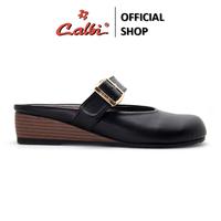 Gambar CALBI NHBE 625 Sandal Wedges Slip-on Wanita 4cm Mary Jane Bustong Formal Premium Anggun Empuk Stevia - Hitam, 36 dari Calbi Kota Tangerang 3 Tokopedia