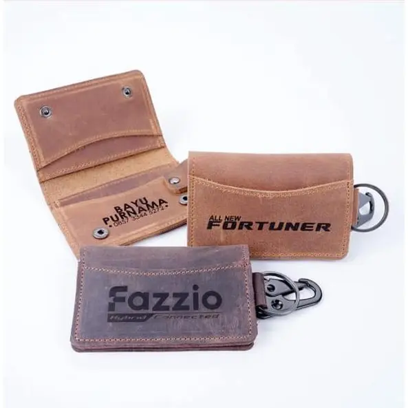 DOMPET KUNCI STNK MOBIL Asli Bisa Custom Nama / Merk Mobil