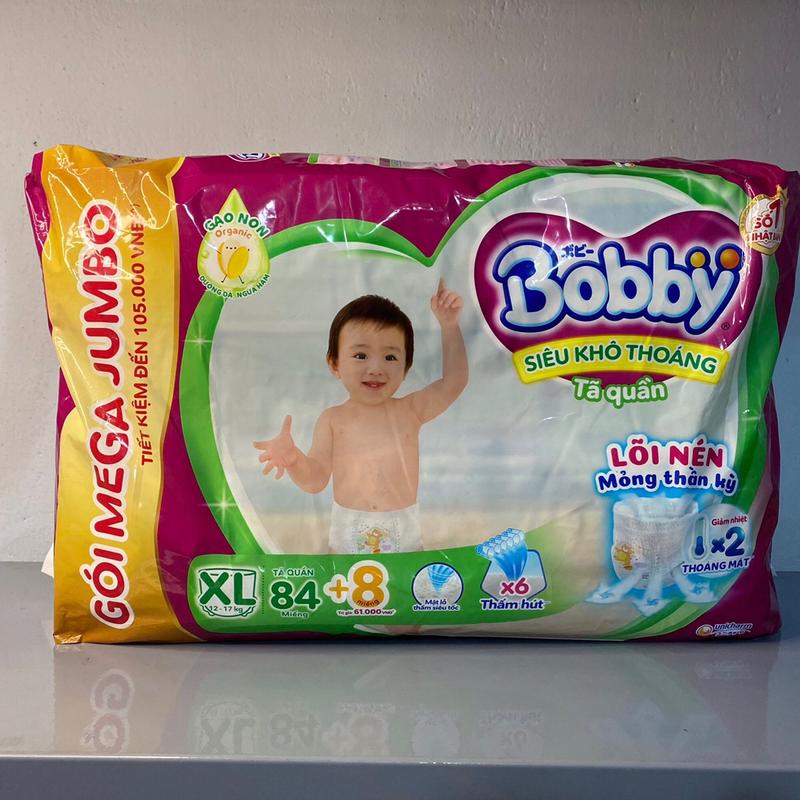Tả quần size XL 84+8 , Bobby dành cho bé từ 12 đến 17 ký