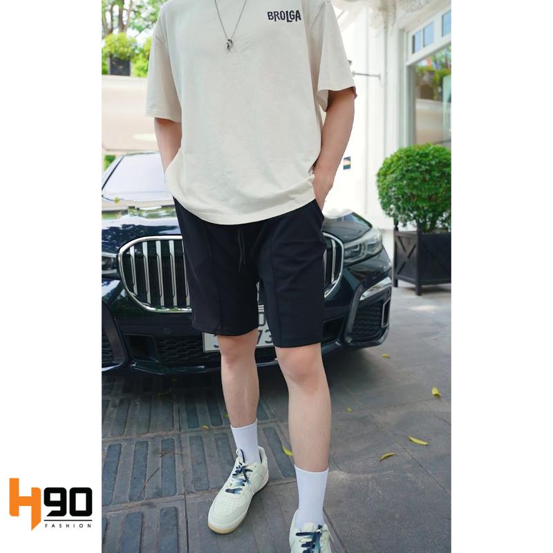 Quần Short Nam H90 Chất Thun Co Giãn, Quần Đùi Nam Mùa Hè Basic Thoáng Mát Thấm Hút Mồ Hôi QST01 7