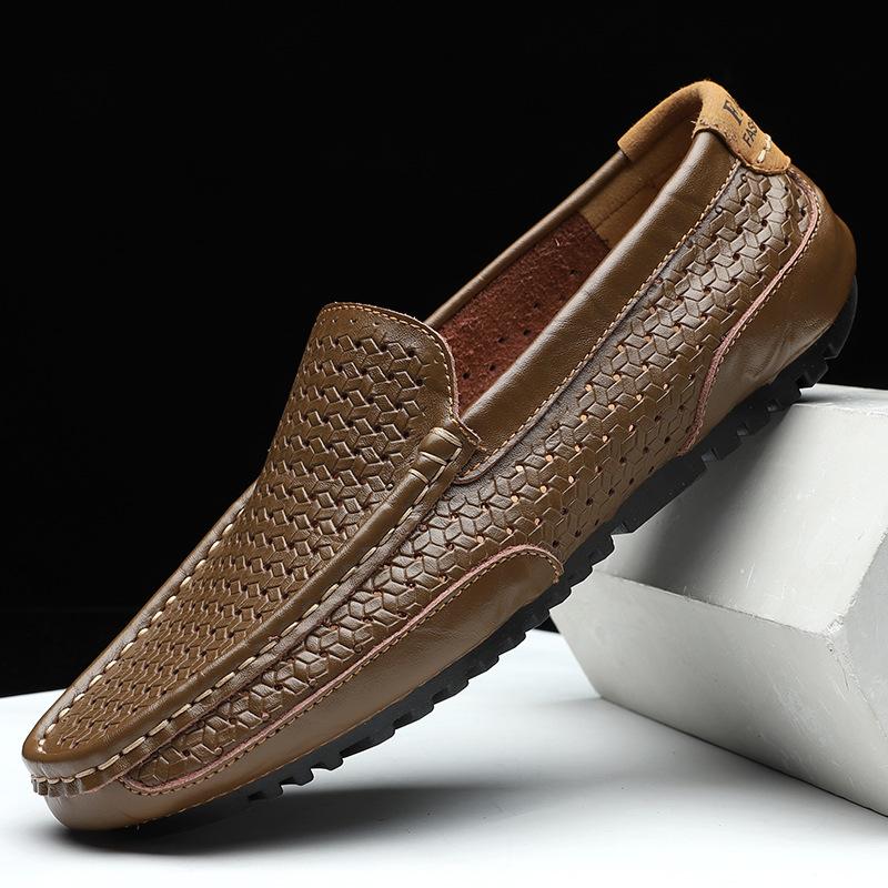 Product Introduction of Giày Da Cho Nam, Khâu Tay, Da Thật, Phong Cách Anh Quốc Ruoshuai, Xuyên Biên Giới, Ngoại Cỡ, Thiết Kế Khoét Lỗ Giày Doug Shoes 3