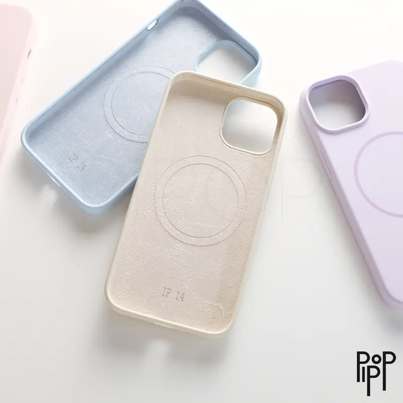 Velvet Silicone Pastel Magsafe Phone Case 6