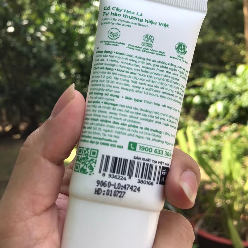 Kem chống nắng Bơ Nghệ thương hiệu Cỏ Cây Hoa Lá 5