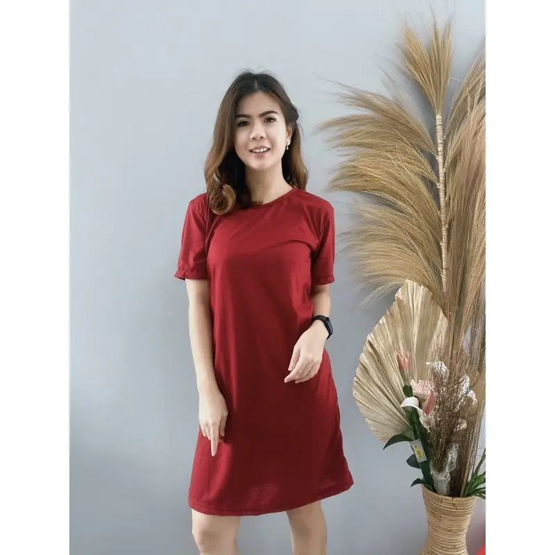 GABELLA DRESS BAHAN KAOS NYAMAN HARIAN SEPAHA DASTER TERUSAN WANITA CEWEK 8