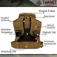 Gambar Tas Selempang Tactical 803 Sabado Army Gunung Hiking Import Original - Hitam dari TARGET MILITARY ID Kota Administrasi Jakarta Pusat 5 Tokopedia