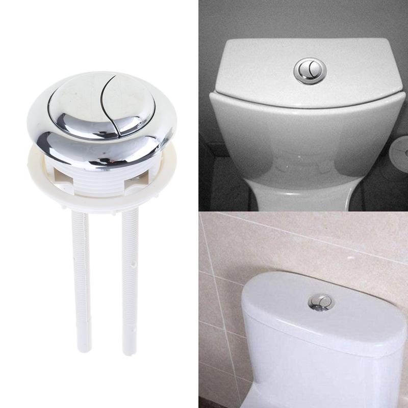 2pcs Round Toilet Tank Flush Button Adjustable Toilet Water Tank Button Double Push Flushing Button Toilet Accessories 8