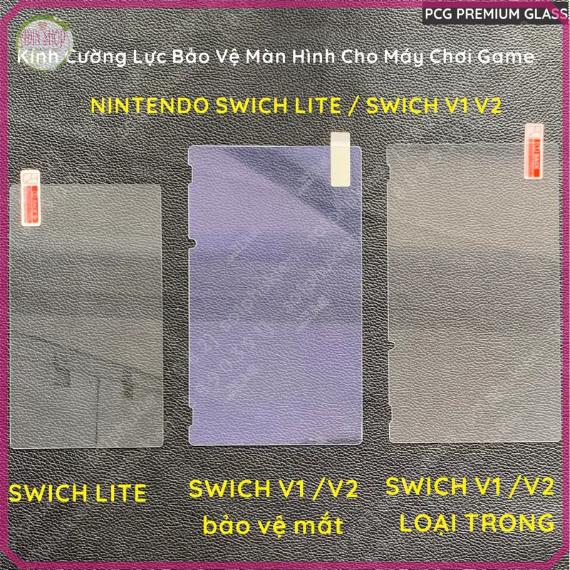 Kính Cường Lực 9H Bảo Vệ Màn Hình Cho Máy Chơi Game Nintendo Switch V1, V2, Switch Lite, Switch Oled cacấp 1