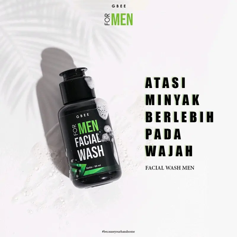 Gbee Glow Beauty Facial Wash Men Sabun Pria Untuk Mengangkat Kotoran Di Wajah 6