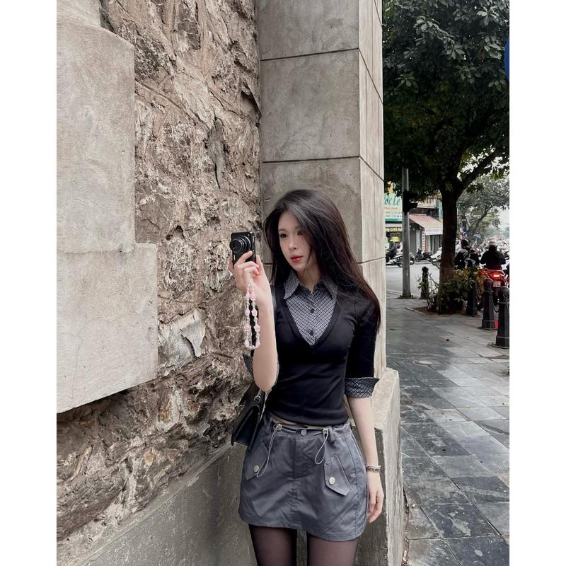 (40-80Kg) Áo Thun Tay Lở Phối Cổ Sơ Mi Mặc Đi Chơi Đi Làm (Có BigSize) UnihomeClothing CA300