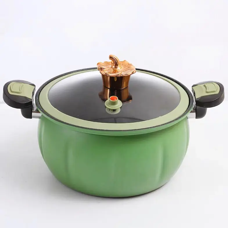 Nồi Áp Suất Bí Ngô Chống Dính 8L Thông Minh - Nồi Hầm 4in1 Hầm Gà, Cháo, Nồi Chiên, Xào Nấu Đa Năng 1