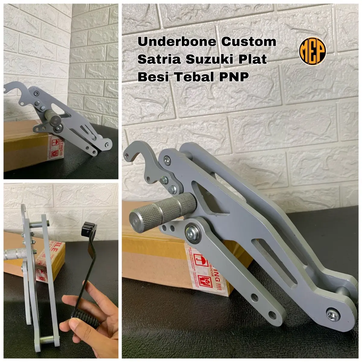 Underbone Custom Satria Suzuki Plat Besi Tebal PNP Motorcycle Motor Sepeda Sporty