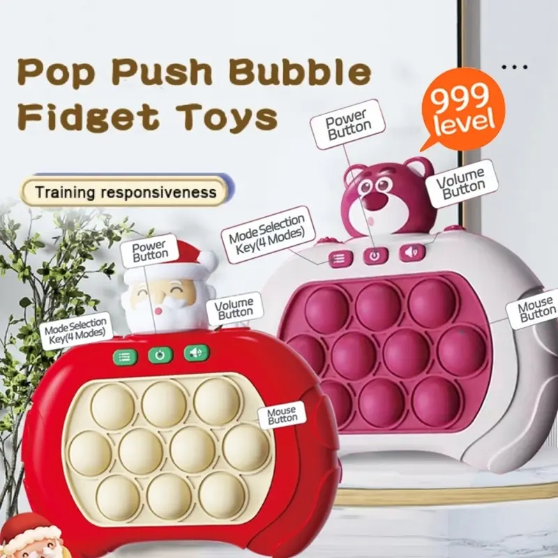 (BISA COD) Mainan Pop It Kuromi Elektronik Push Bubble Challenge Fidget Toys Squishy Game Anak Popit Elektrik Musik Set Hadiah Toys 0