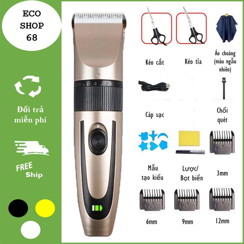 Tông Đơ Cắt Tóc - Máy Hớt Tóc SuperStar Mạnh Mẽ Tặng Kèm 13 Phụ Kiện Cao Cấp