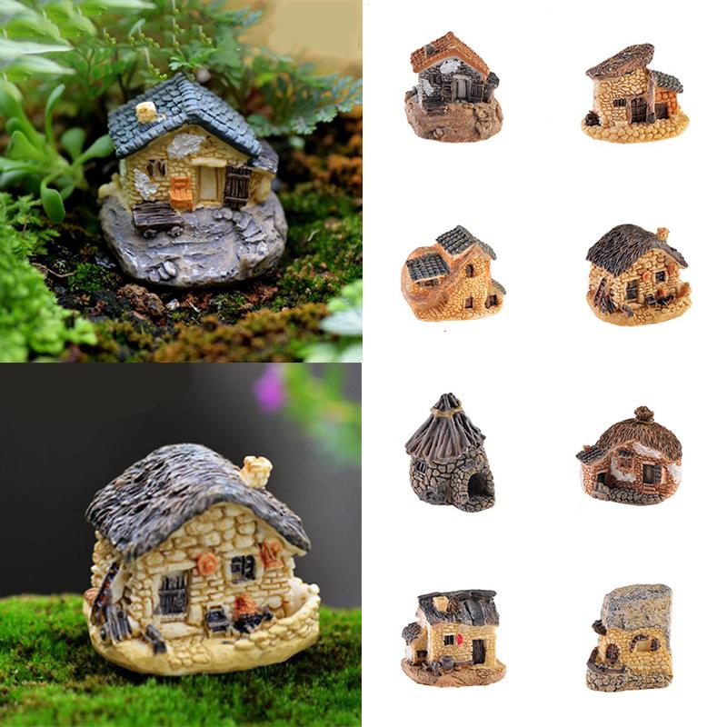 Nhà Lều Ngôi Nhà Nhỏ 8, Kích Thước Nhỏ Thủ Công Tự Làm, Mô Hình Phong Cảnh, Đồ Trang Trí Sân Vườn, Phong Cách Decor Decor Phòng Trang Trí Nhà 1