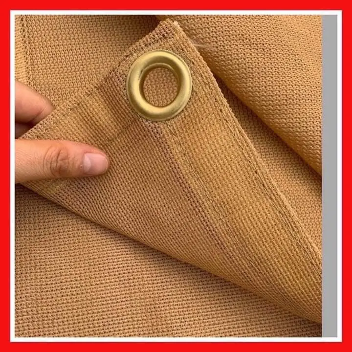 Lưới Che Nắng 80% (từ 1-20 met vuông), Che Lan, Che bụi, bãi  giữ xe , sân vườn, hồ bơi , độ bền 8-10 năm , Sản phâm đã may viền đóng khoen 2