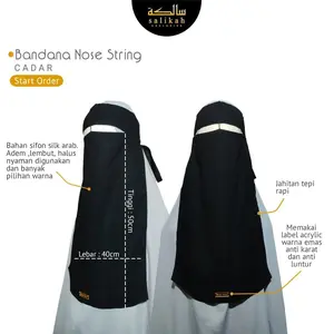 CADAR BANDANA NOSESTRING BAHAN BABYDOLL | BY NIQAB SALIKAH