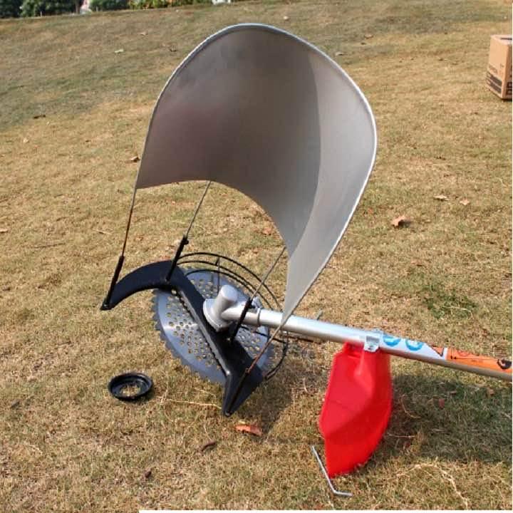 Combo Bộ lồng gặt+lưỡi dao tròn răng cưa 40T 255mm gắn máy cắt cỏ cầm tay