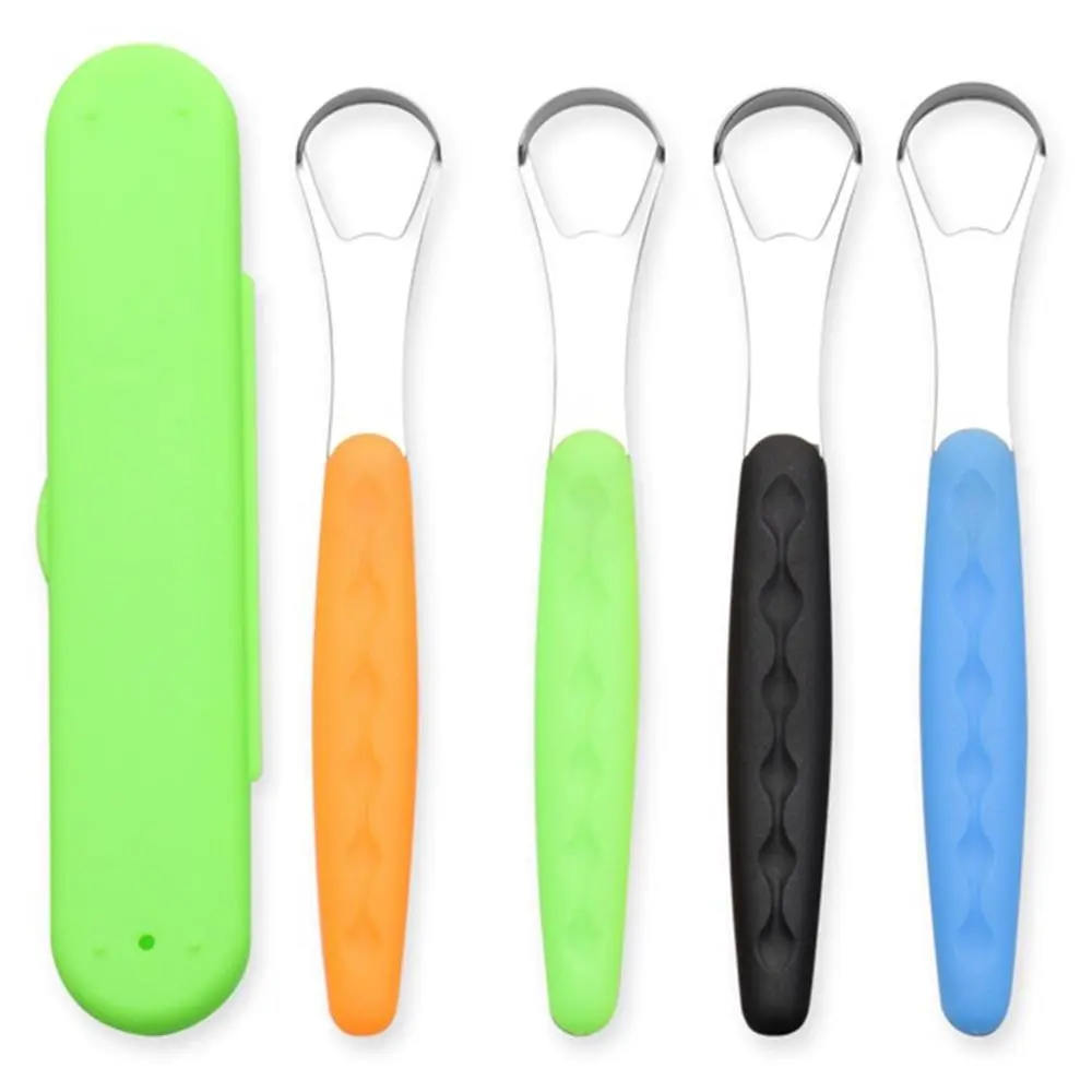 1pc Portable Tongue Cleaner Stainless Steel Material