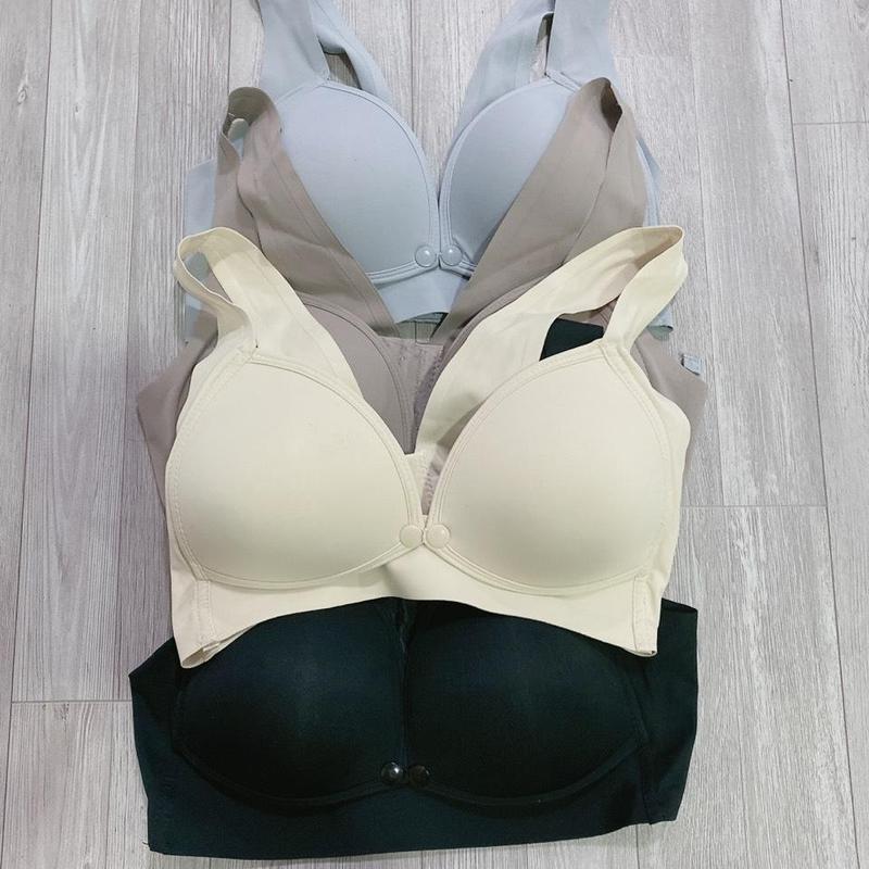 Áo Bra Lụa Mặc Bầu Và Sau Sinh Có Nút Tháo Được Cho Bé Bú áo  dây