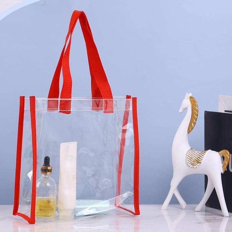 Product Introduction of Túi tote trong suốt PVC, dung tích lớn, trong suốt, thích hợp cho mỹ phẩm và mua sắm, được làm bằng nhựa, túi thạch may trên ô tô, hàng mới về 10