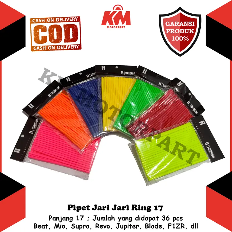 Pipet Jari Ring 17 Motor dan Sepeda Sedotan isi 36 pcs untuk Beat Mio Nex Scoopy Vario Xride dll 0
