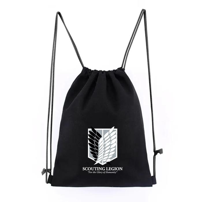 Gambar Tas Sekolah Serut Anime ATTACK ON TITAN Kekinian Ransel Wanita - SERUT AOT dari Polofelix Kota Administrasi Jakarta Timur 5 Tokopedia