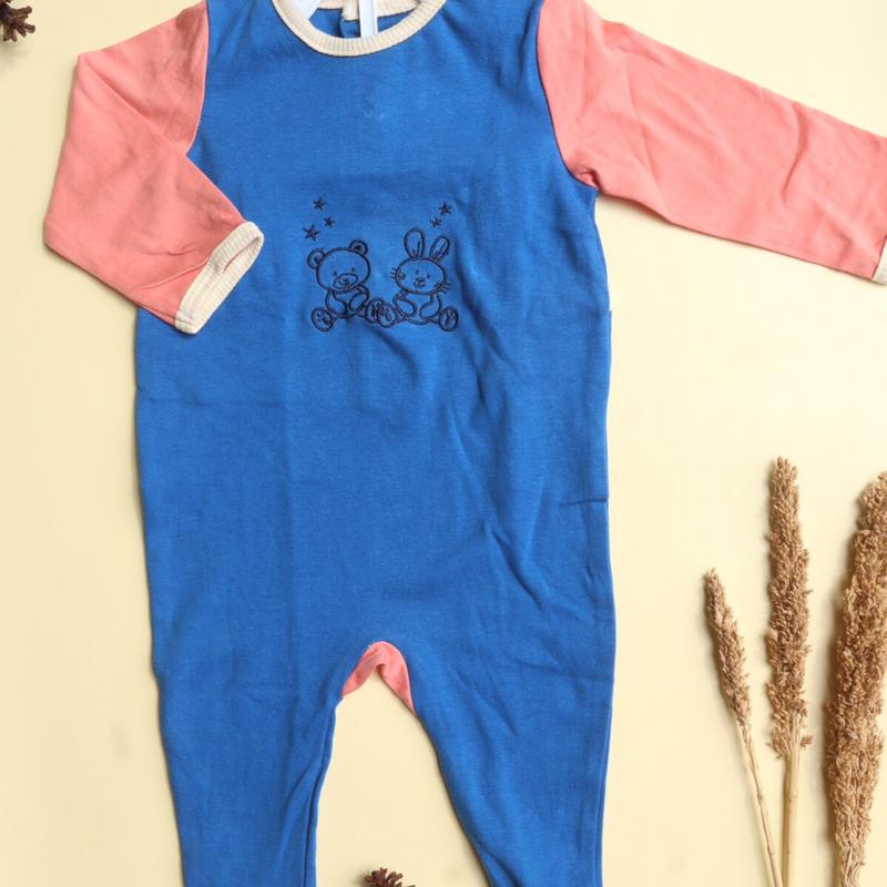 Sleepsuit Import usia 3-6 Bulan Bahan Katun Adem/Sleepsuit tidur lengan panjang untuk bayi 3-6 bulsn 2