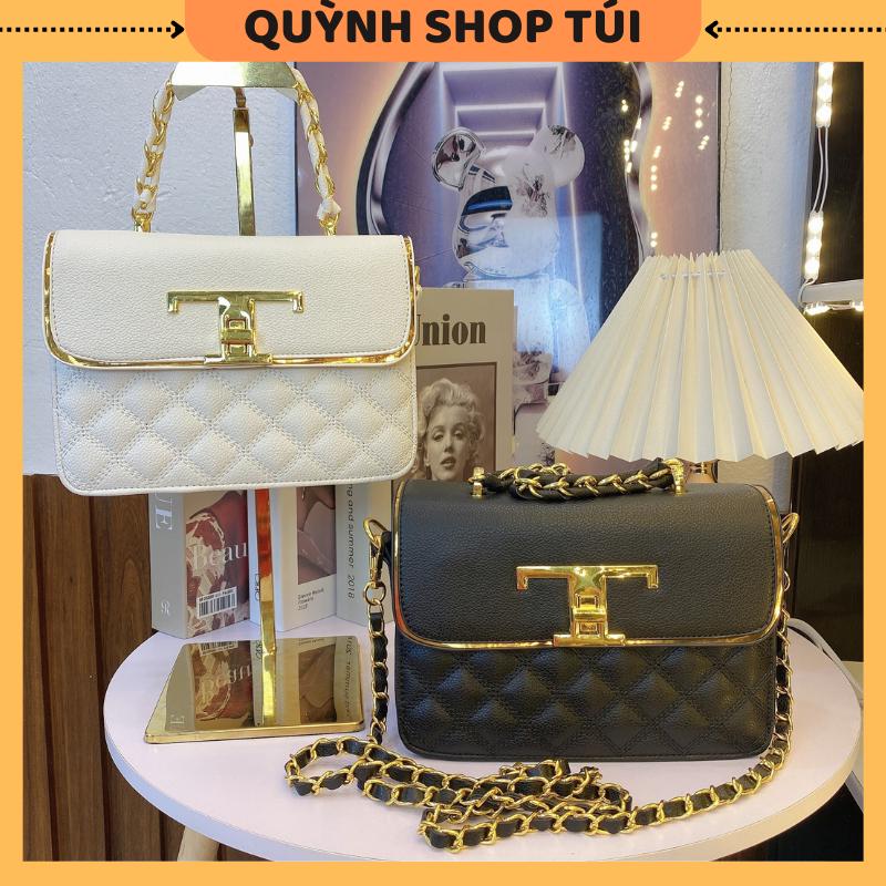 Túi xách nữ khóa T (mã D5) dáng vuông sz 20cm {FREESHIP} Da Bag