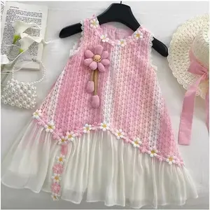 [Celyne_Label] C17397 Dress Anak Perempuan Korean Style Fashion Kekininan Setelan Dress Anak Free Topi Size 90-150