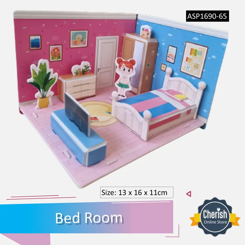 Puzzle 3D Anak MINI BABY ROOM SERIES 2