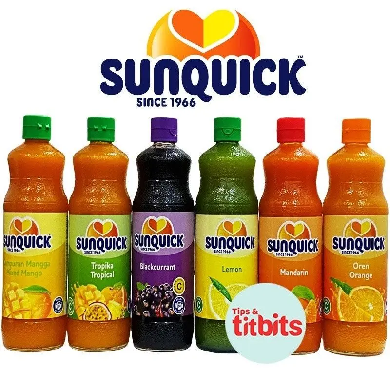 Sunquick Fruit Drink Base Jumbo 800ml Ice Lemon Tea/Mango Mixed ...