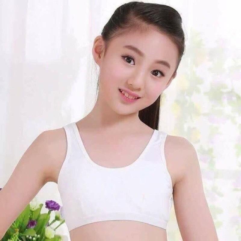AL228_Combo 4 áo lót học sinh, áo lót học sinh đi học cho bé, màu trắng đẹp - Tân Uyên Shop áo ngực áo lót áo ngực nữ áo lá bra học sinh áo 2 dây