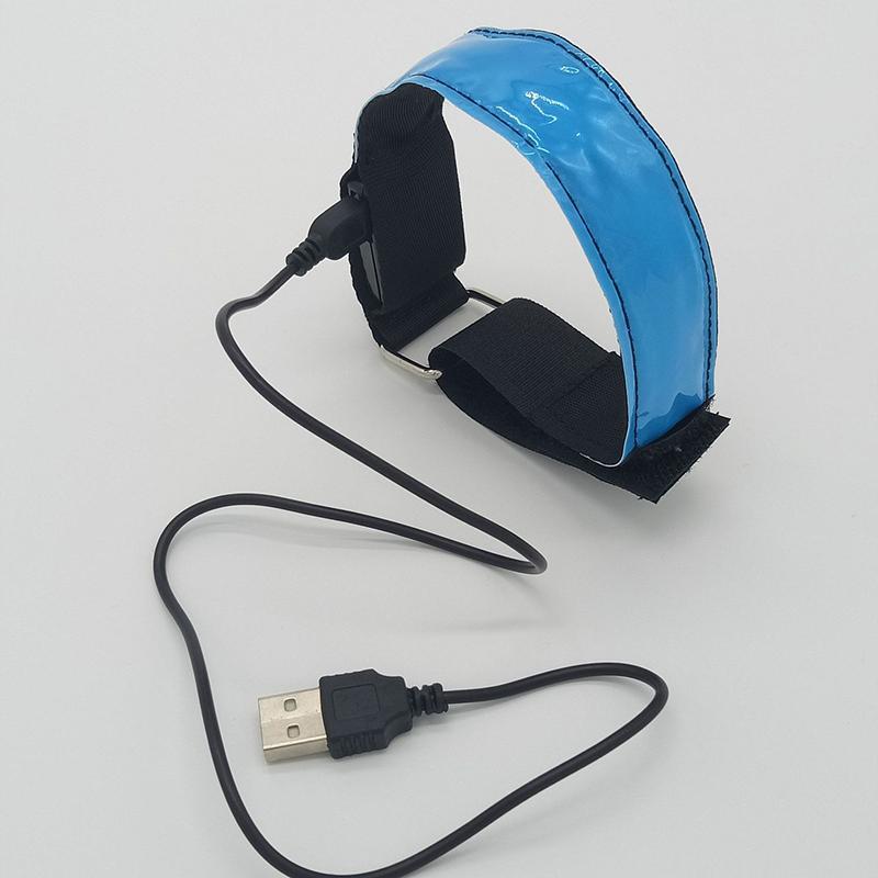 Product Introduction of LED Bracelet Rechargeable, Pack Of 2 Light Strip With USB, Reflectors Children'S Light Bracelet, Running Light For Running, Jogging, Dog-Walking, Running, Outdoor Sports, Bicycle Accessories 7