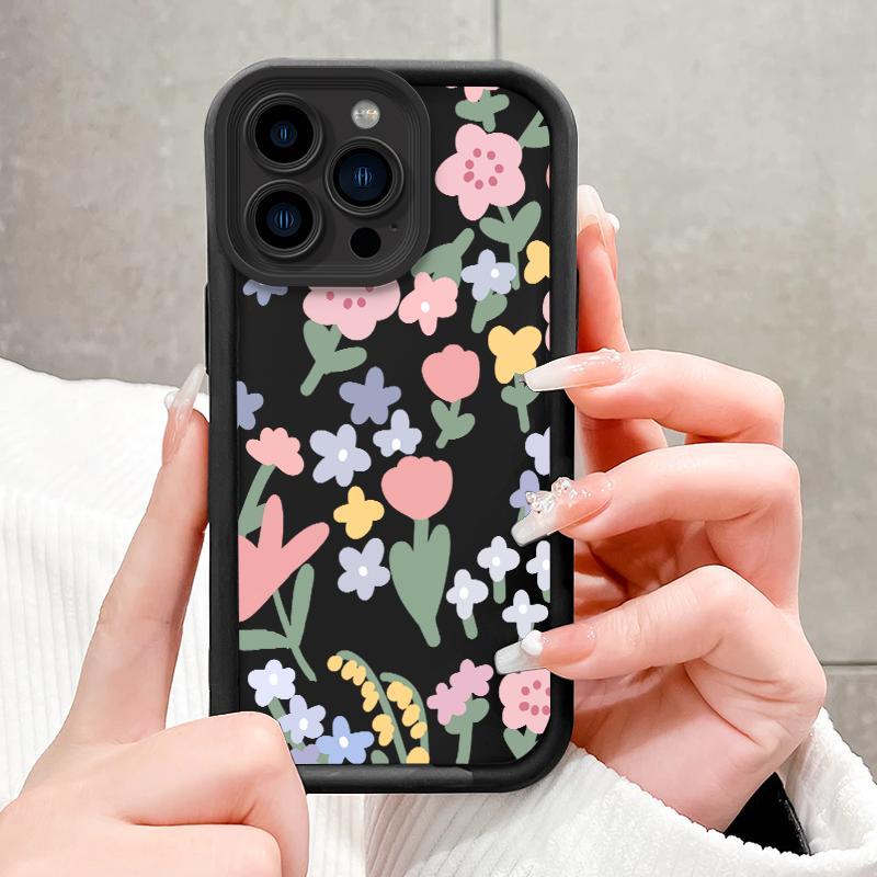 Pro Camera Softcase For OPPO A5 2018 AX5 A57 4G A54 A53 2020 A5 2020 A52 A53s A54s A55 4G A57s A57e A58 4G A58 5G A5s AX5s Case Indah Floral Silicone Shoftcase 6