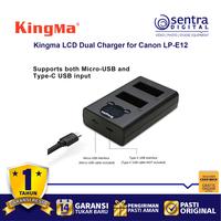 Gambar Kingma LCD Dual Charger for Canon LP-E12 ( EOS M100 M200 M50 M50 II 100D ) dari Sentra Digital Kota Surabaya 4 Tokopedia