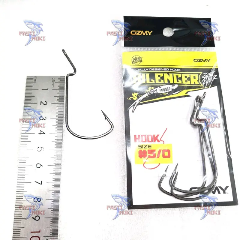 Worm Hook ozmy 5/0 ORIGINAL / Worm hook ozmy silencer paddle pop 2