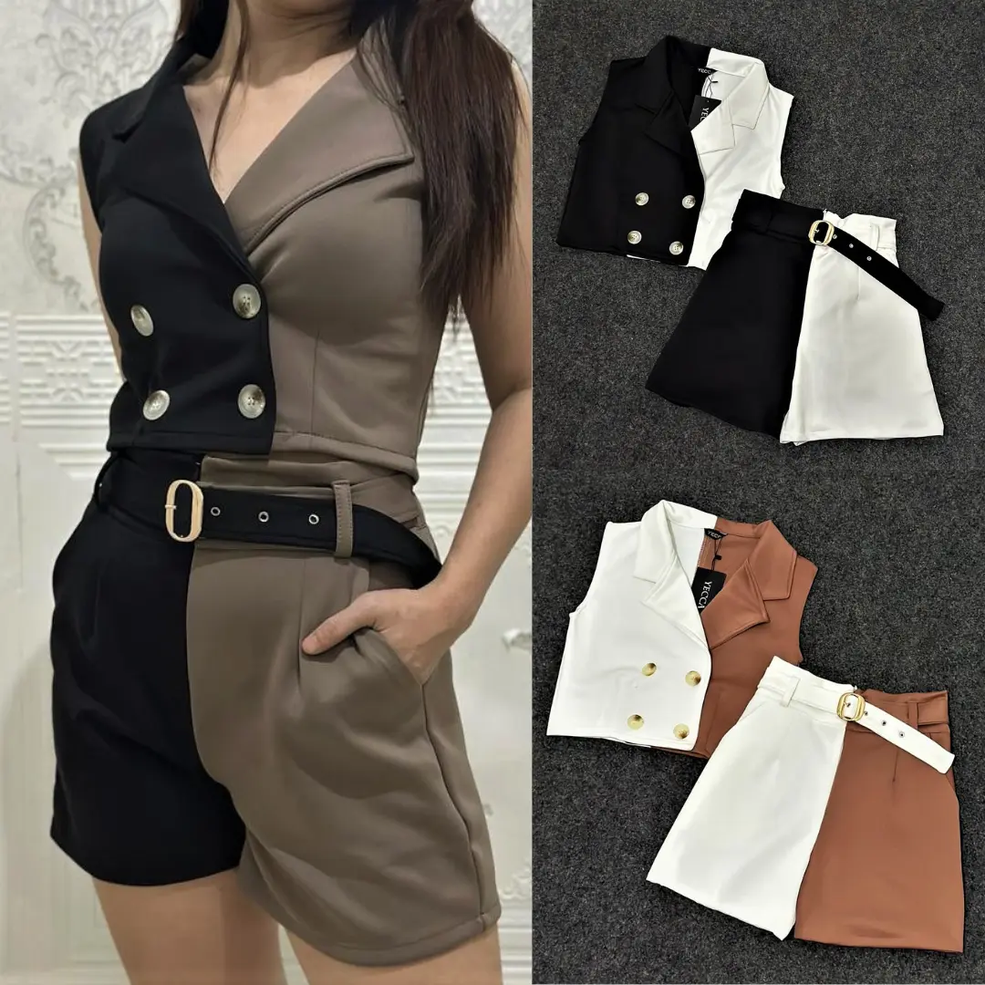 VEST SET AMBER / WOMAN VEST SET TWO TONE