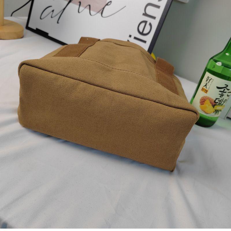 Product Introduction of [เตรียมส่ง] กระเป๋าสะพายไหล่ กระเป๋าถือ ผ้าแคนวาส ขนาดใหญ่ สไตล์ญี่ปุ่น สําหรับสุภาพสตรี และนักเรียน 21